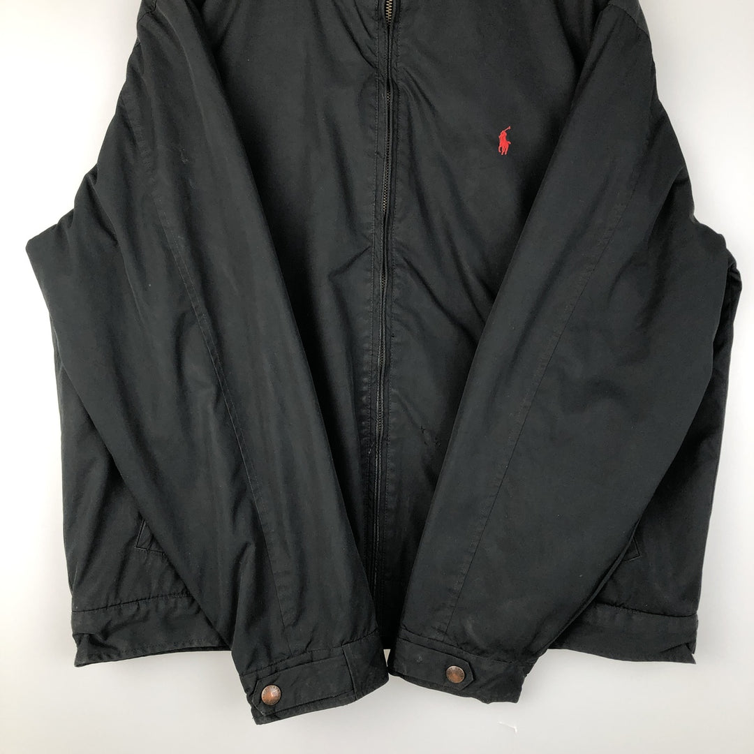 Ralph Lauren POLO by Ralph Lauren padded puffer jacket, men's size L polyester black type Vintage Second Hand