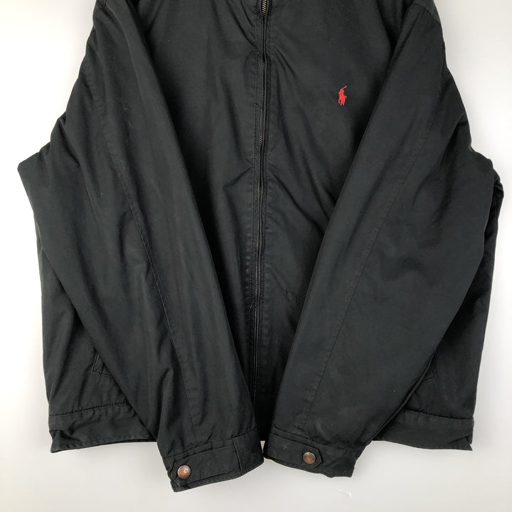 Ralph Lauren POLO by Ralph Lauren padded puffer jacket, men's size L polyester black type Vintage Second Hand