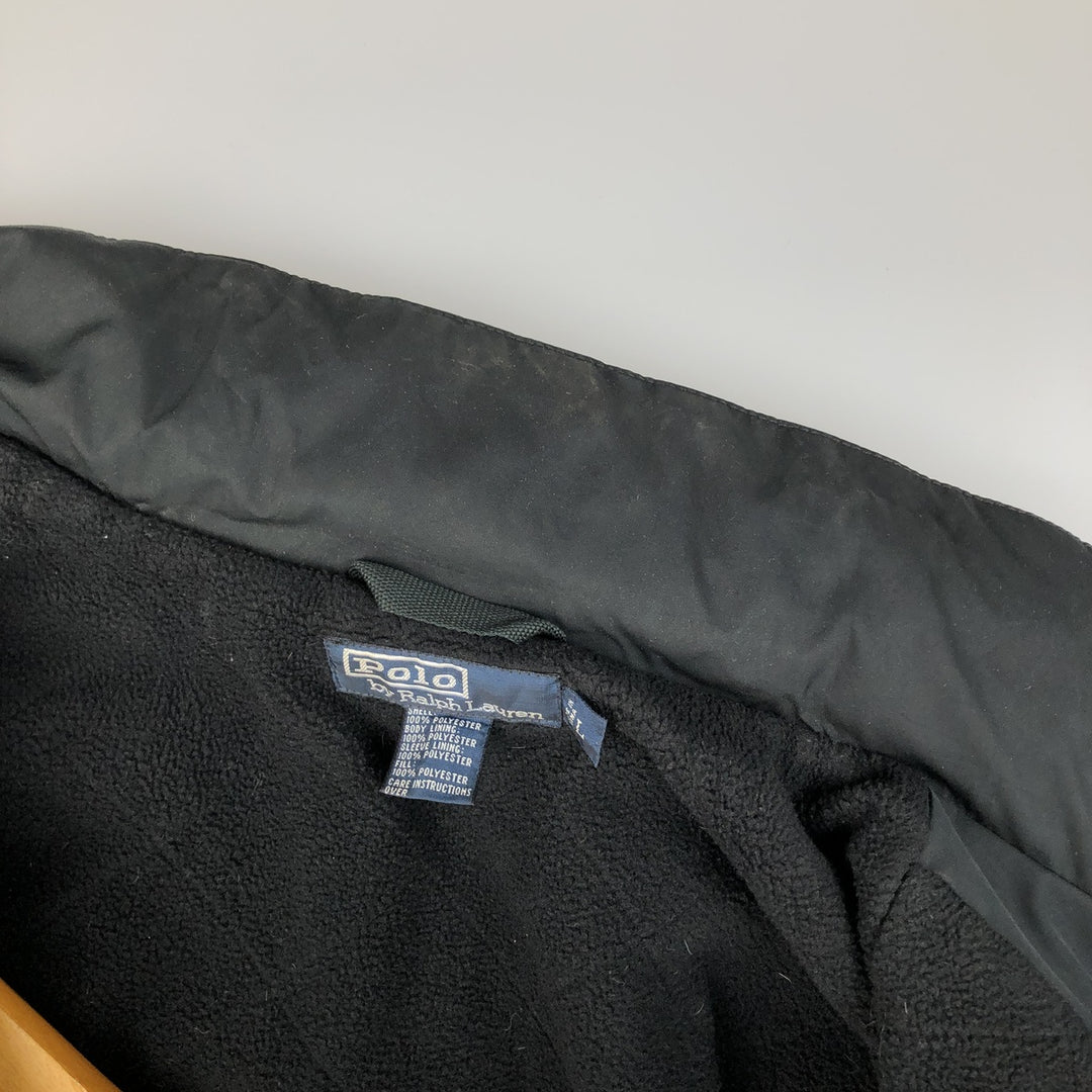 Ralph Lauren POLO by Ralph Lauren padded puffer jacket, men's size L polyester black type Vintage Second Hand