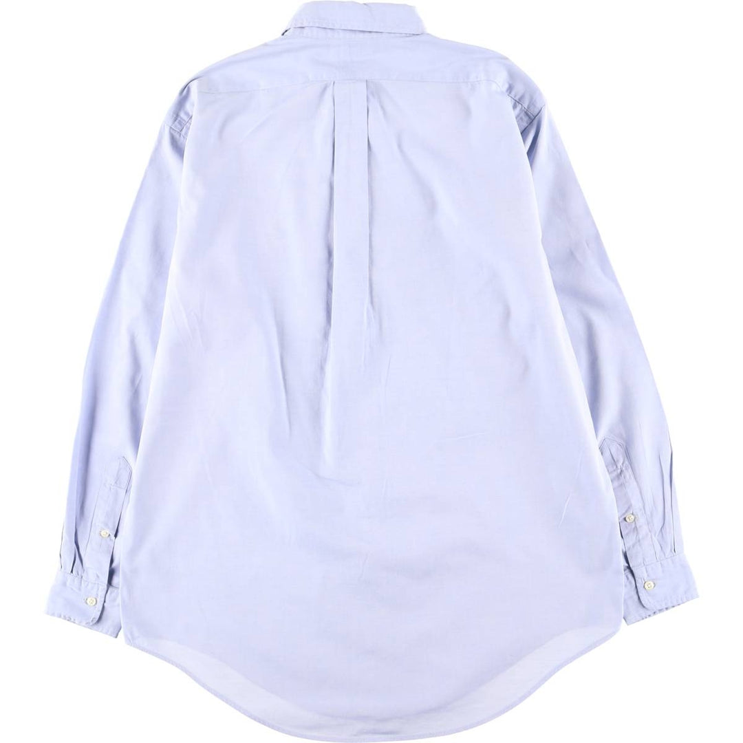 Ralph Lauren YARMOUTH long sleeve button down shirt, men's size M cotton Blue type light blue Vintage Second Hand