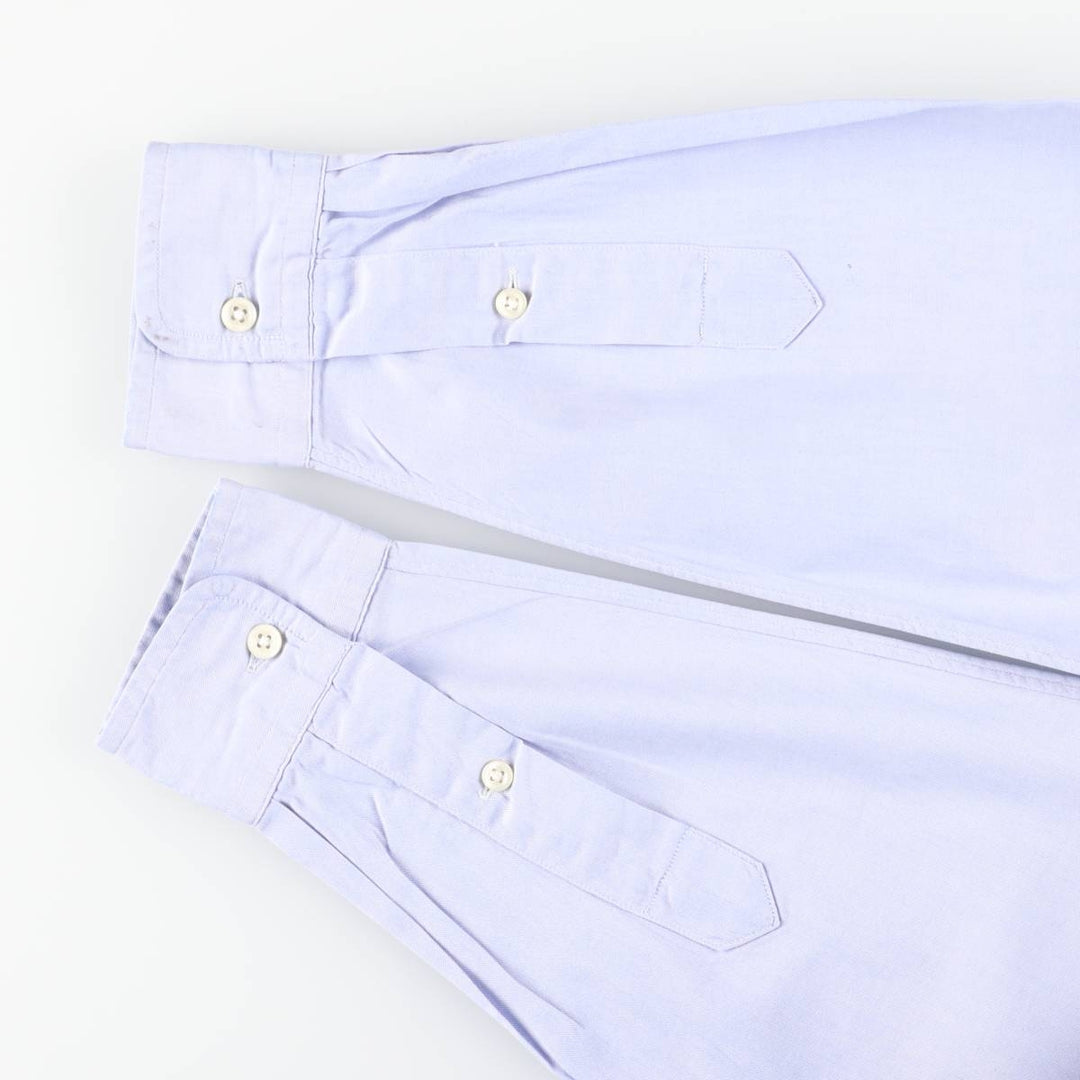 Ralph Lauren YARMOUTH long sleeve button down shirt, men's size M cotton Blue type light blue Vintage Second Hand