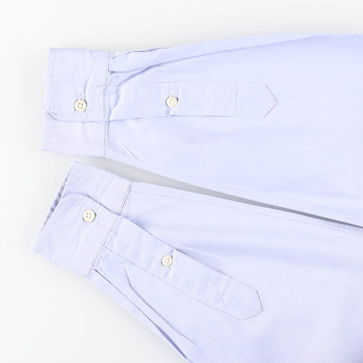 Ralph Lauren YARMOUTH long sleeve button down shirt, men's size M cotton Blue type light blue Vintage Second Hand