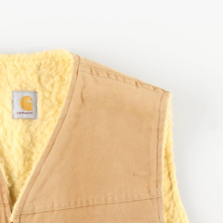 Vintage Carhartt Duck Vest, Men's Size L unclear Beige type Vintage Second Hand