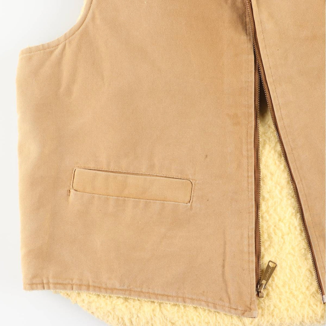 Vintage Carhartt Duck Vest, Men's Size L unclear Beige type Vintage Second Hand