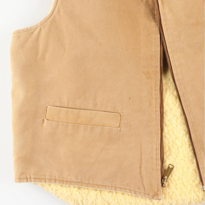 Vintage Carhartt Duck Vest, Men's Size L unclear Beige type Vintage Second Hand