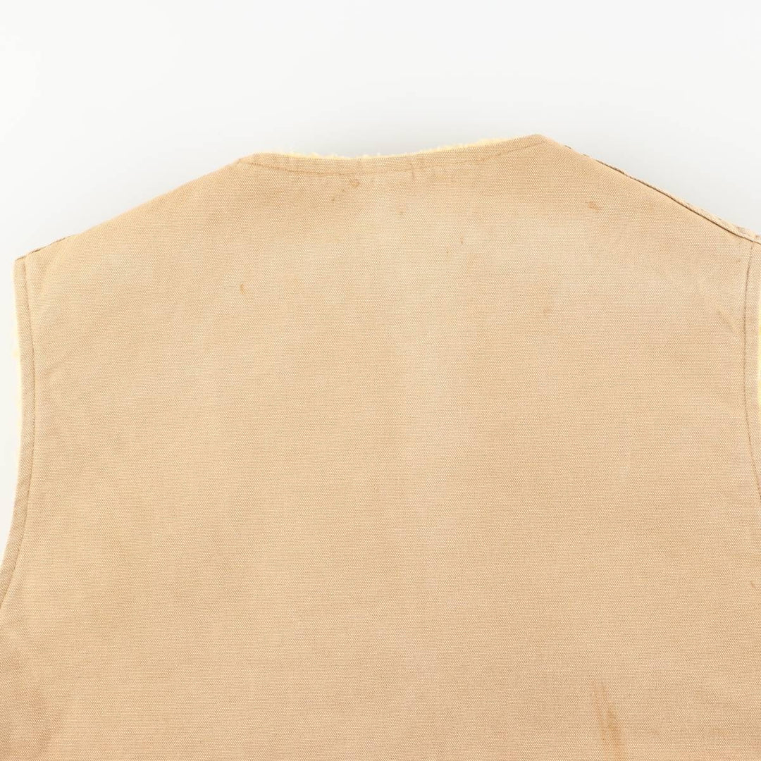 Vintage Carhartt Duck Vest, Men's Size L unclear Beige type Vintage Second Hand