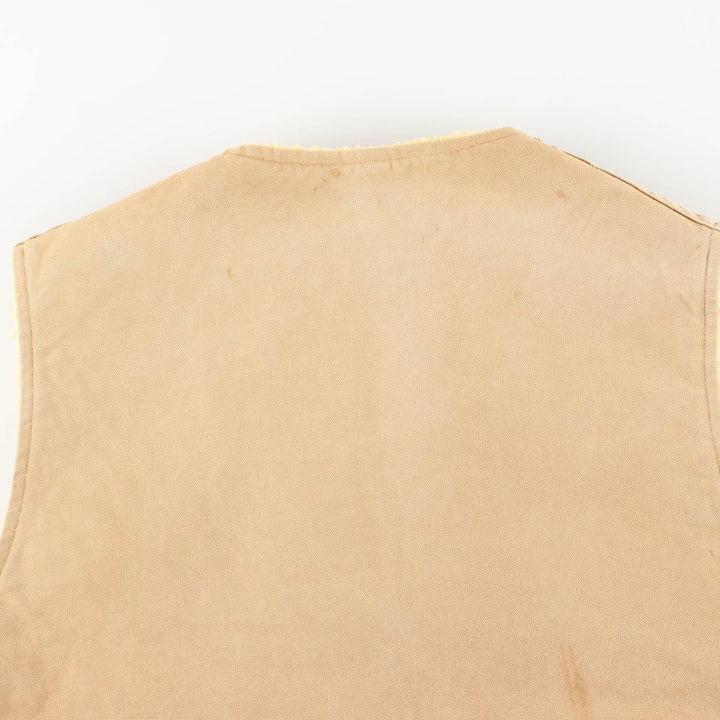 Vintage Carhartt Duck Vest, Men's Size L unclear Beige type Vintage Second Hand