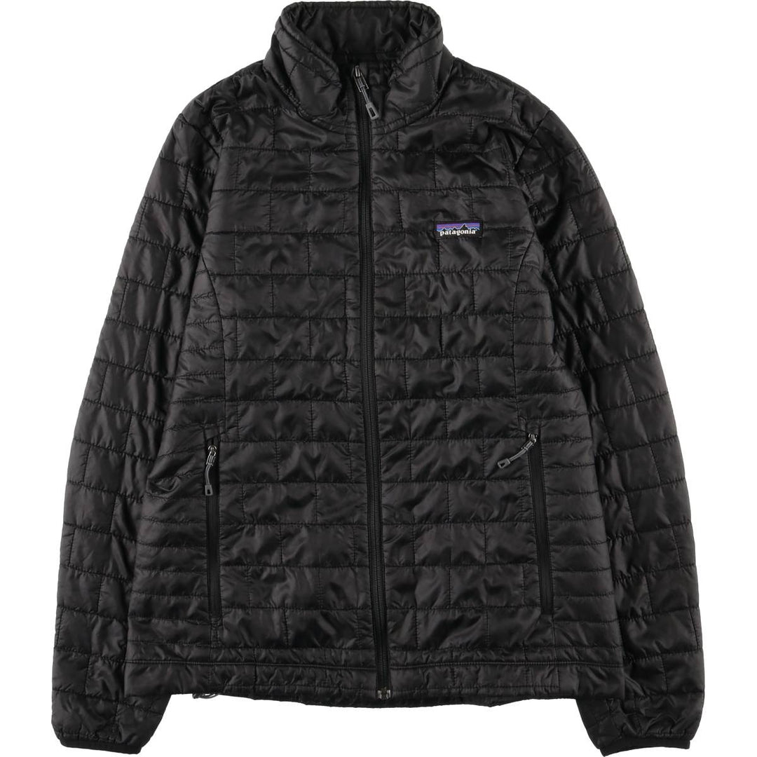 Patagonia Nano Puff Jacket 84217SP17, Insulated Jacket, Puffer Jacket, Women's Size M (approx.) polyester black type Vintage Second Hand