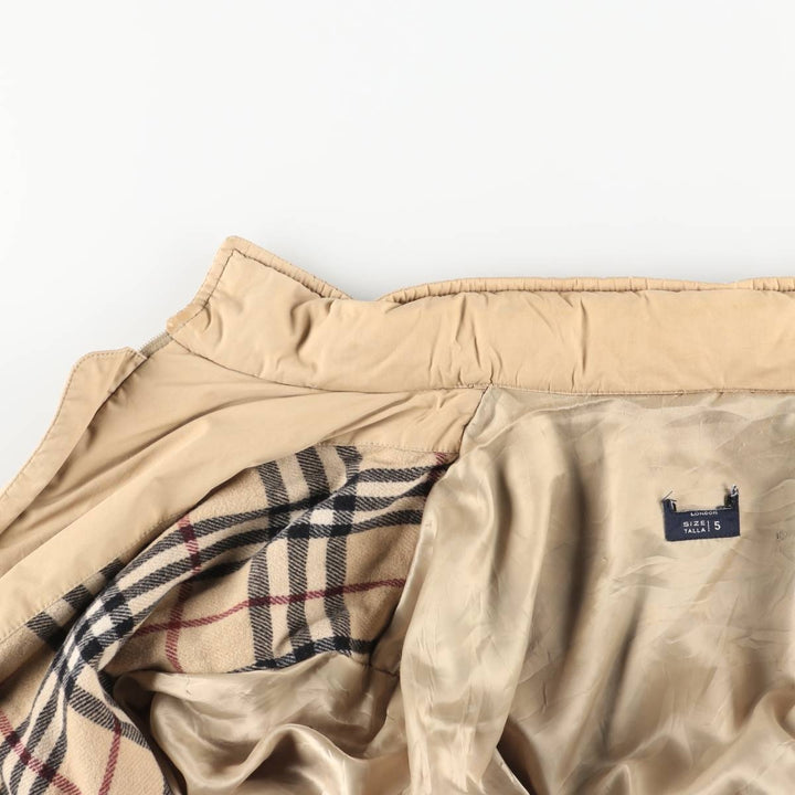 Burberry's BURBERRY LONDON padded jacket puffer jacket men's XXL size cotton Beige type Vintage Second Hand