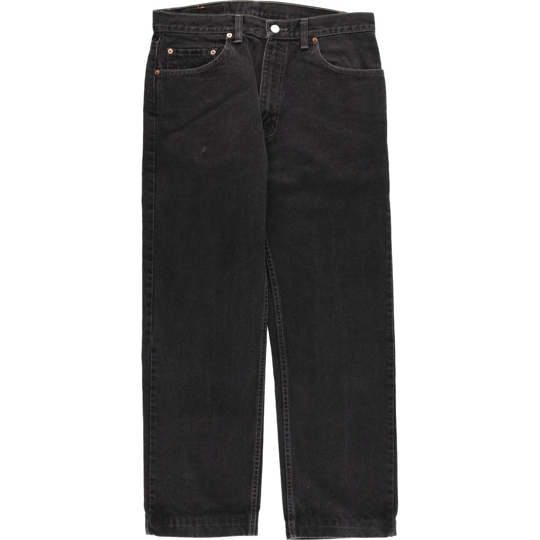 90'S Levi's 505 Regular Fit Straight Leg Black Denim Tapered Denim Pants, Made in Canada, Men's Size W34 cotton black type Vintage Second Hand