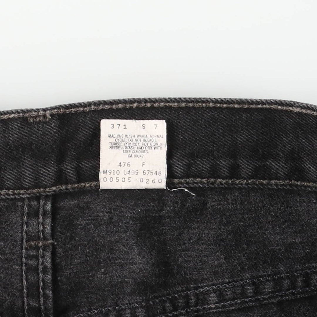90'S Levi's 505 Regular Fit Straight Leg Black Denim Tapered Denim Pants, Made in Canada, Men's Size W34 cotton black type Vintage Second Hand