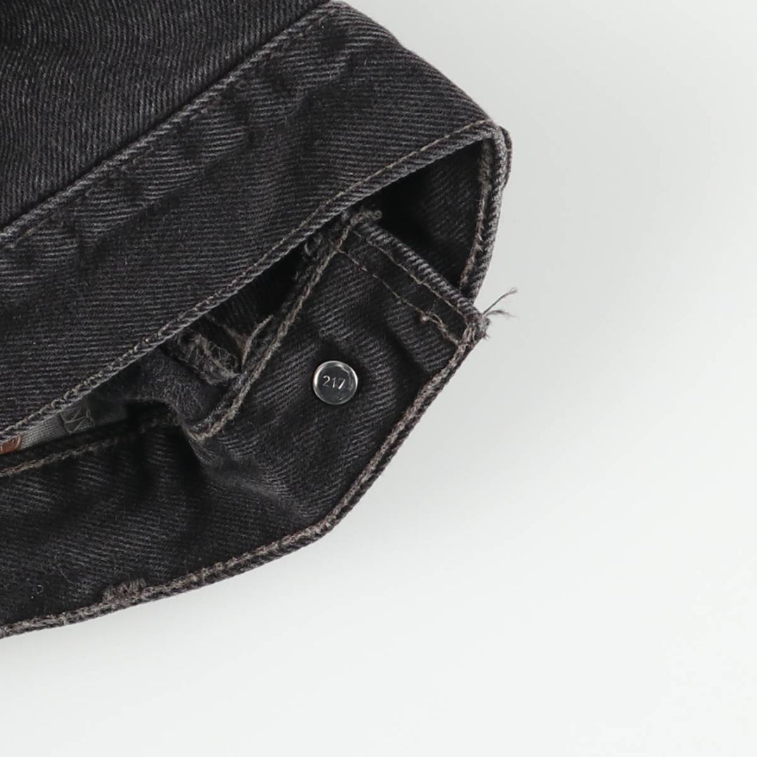 90'S Levi's 505 Regular Fit Straight Leg Black Denim Tapered Denim Pants, Made in Canada, Men's Size W34 cotton black type Vintage Second Hand