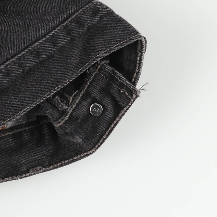 90'S Levi's 505 Regular Fit Straight Leg Black Denim Tapered Denim Pants, Made in Canada, Men's Size W34 cotton black type Vintage Second Hand