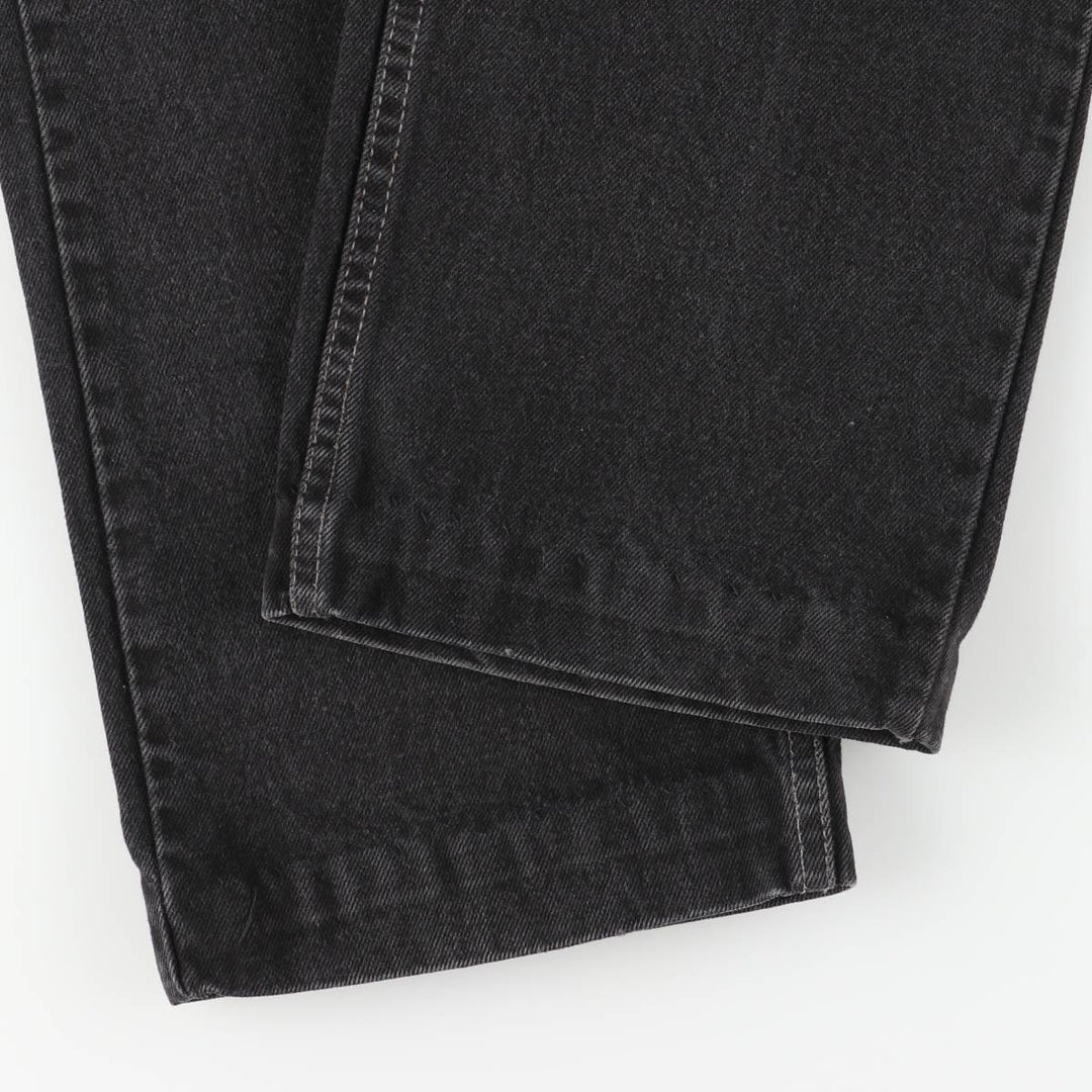 90'S Levi's 505 Regular Fit Straight Leg Black Denim Tapered Denim Pants, Made in Canada, Men's Size W34 cotton black type Vintage Second Hand