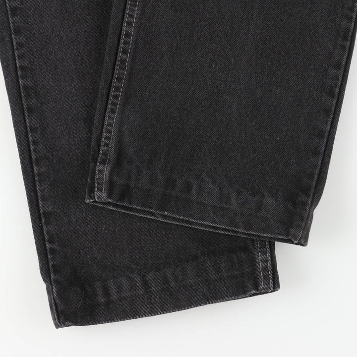 90'S Levi's 505 Regular Fit Straight Leg Black Denim Tapered Denim Pants, Made in Canada, Men's Size W34 cotton black type Vintage Second Hand