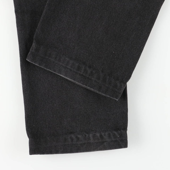 90'S Levi's 505 Regular Fit Straight Leg Black Denim Tapered Denim Pants, Made in Canada, Men's Size W34 cotton black type Vintage Second Hand