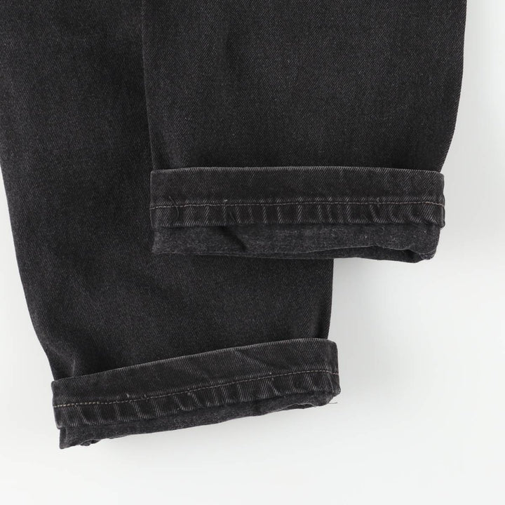 90'S Levi's 505 Regular Fit Straight Leg Black Denim Tapered Denim Pants, Made in Canada, Men's Size W34 cotton black type Vintage Second Hand