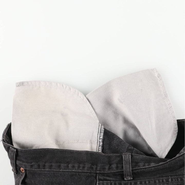 90'S Levi's 505 Regular Fit Straight Leg Black Denim Tapered Denim Pants, Made in Canada, Men's Size W34 cotton black type Vintage Second Hand