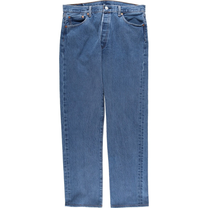 Levi's 501 straight denim pants for men, size W34 unclear blue type Vintage Second Hand