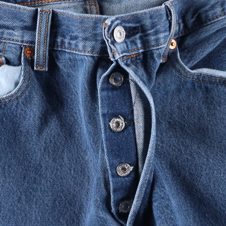 Levi's 501 straight denim pants for men, size W34 unclear blue type Vintage Second Hand