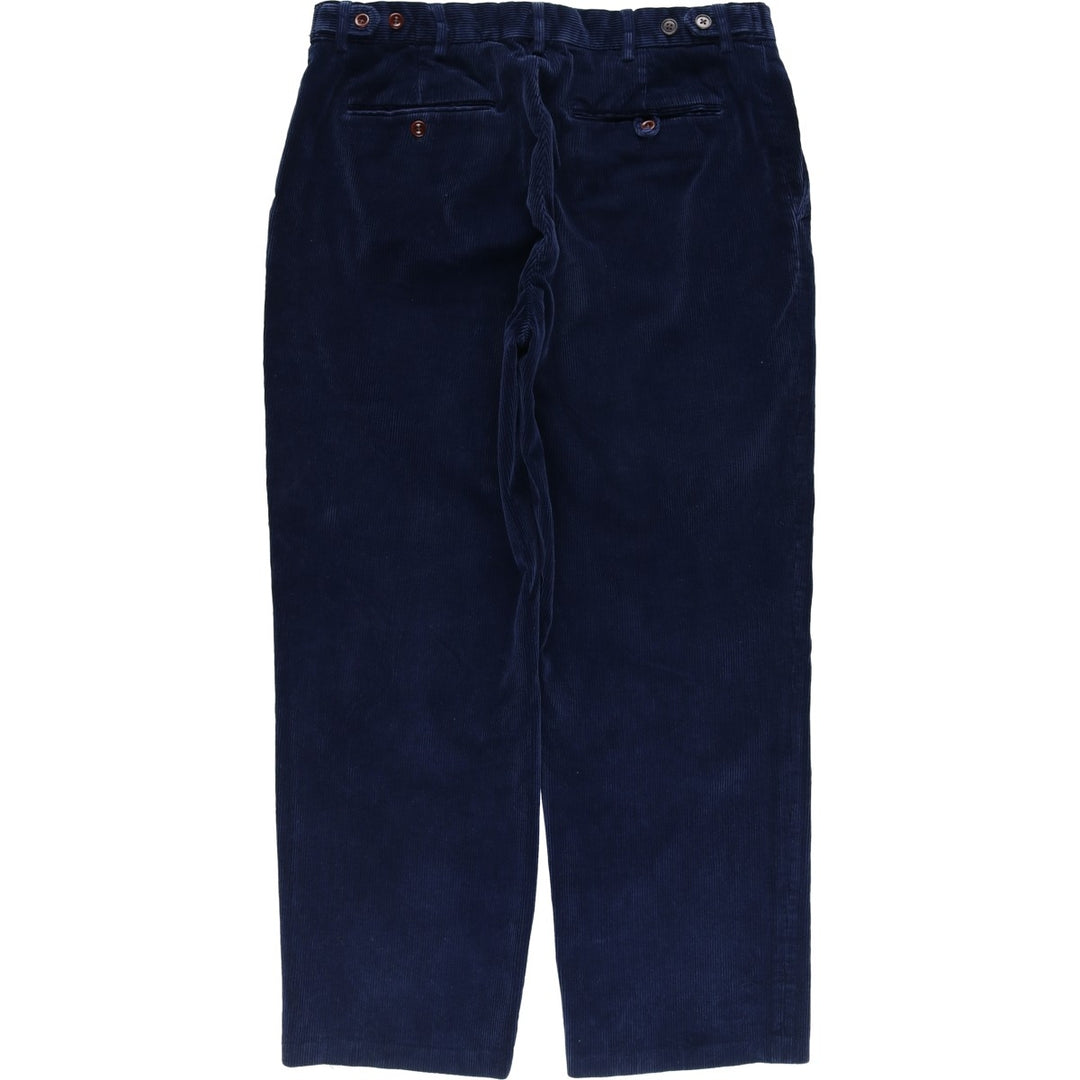 Ralph Lauren Polo by Ralph Lauren Men's Corduroy Pants, Size W34 cotton navy blue type Vintage Second Hand