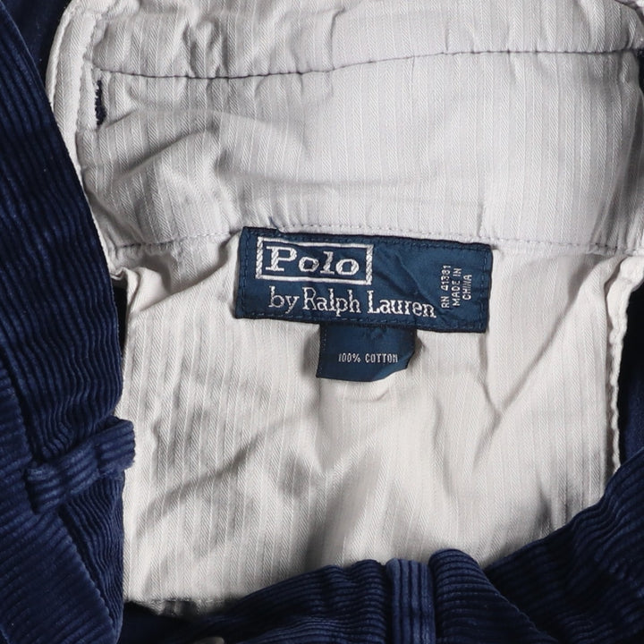 Ralph Lauren Polo by Ralph Lauren Men's Corduroy Pants, Size W34 cotton navy blue type Vintage Second Hand
