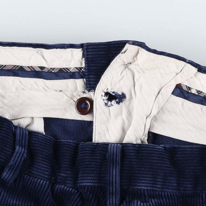 Ralph Lauren Polo by Ralph Lauren Men's Corduroy Pants, Size W34 cotton navy blue type Vintage Second Hand