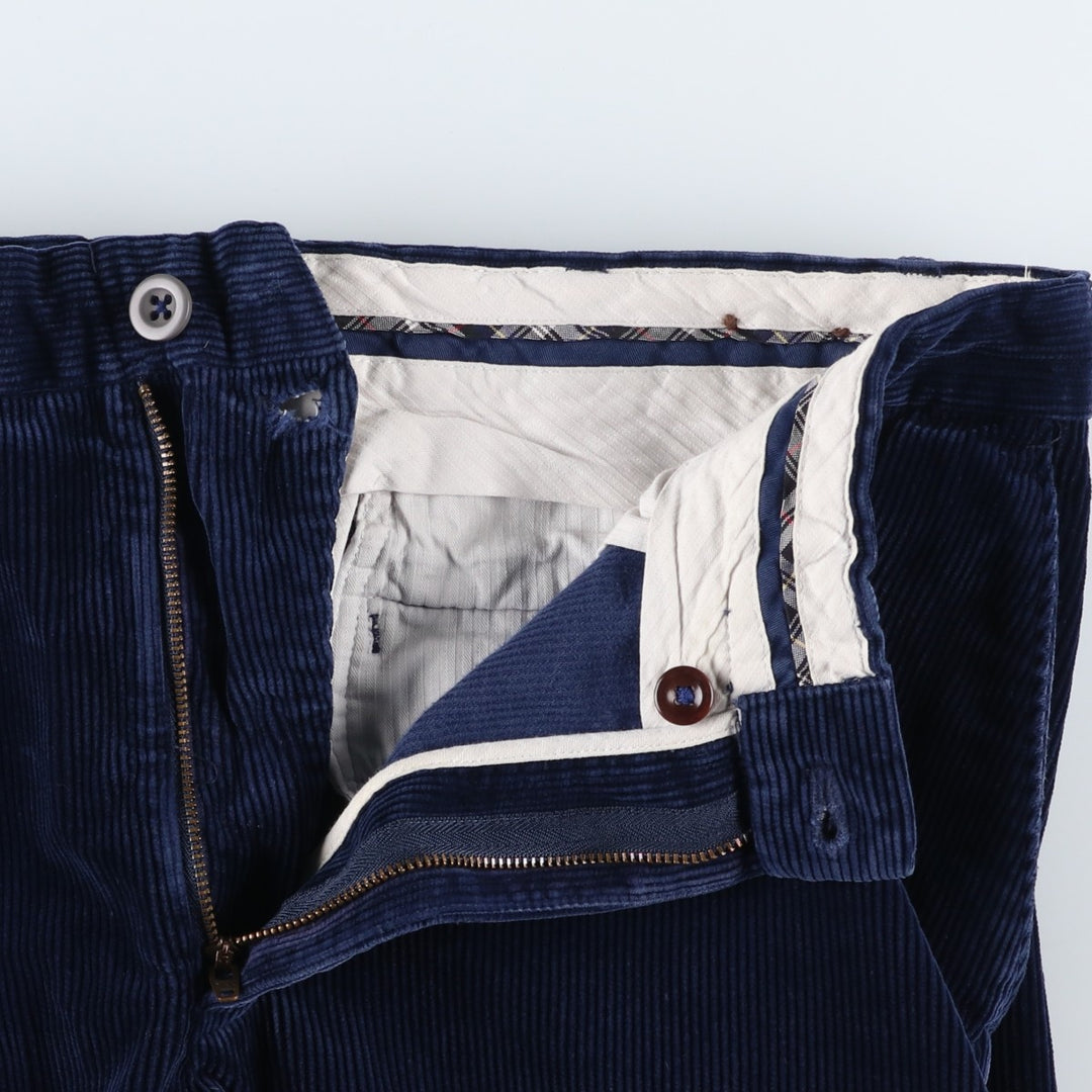 Ralph Lauren Polo by Ralph Lauren Men's Corduroy Pants, Size W34 cotton navy blue type Vintage Second Hand