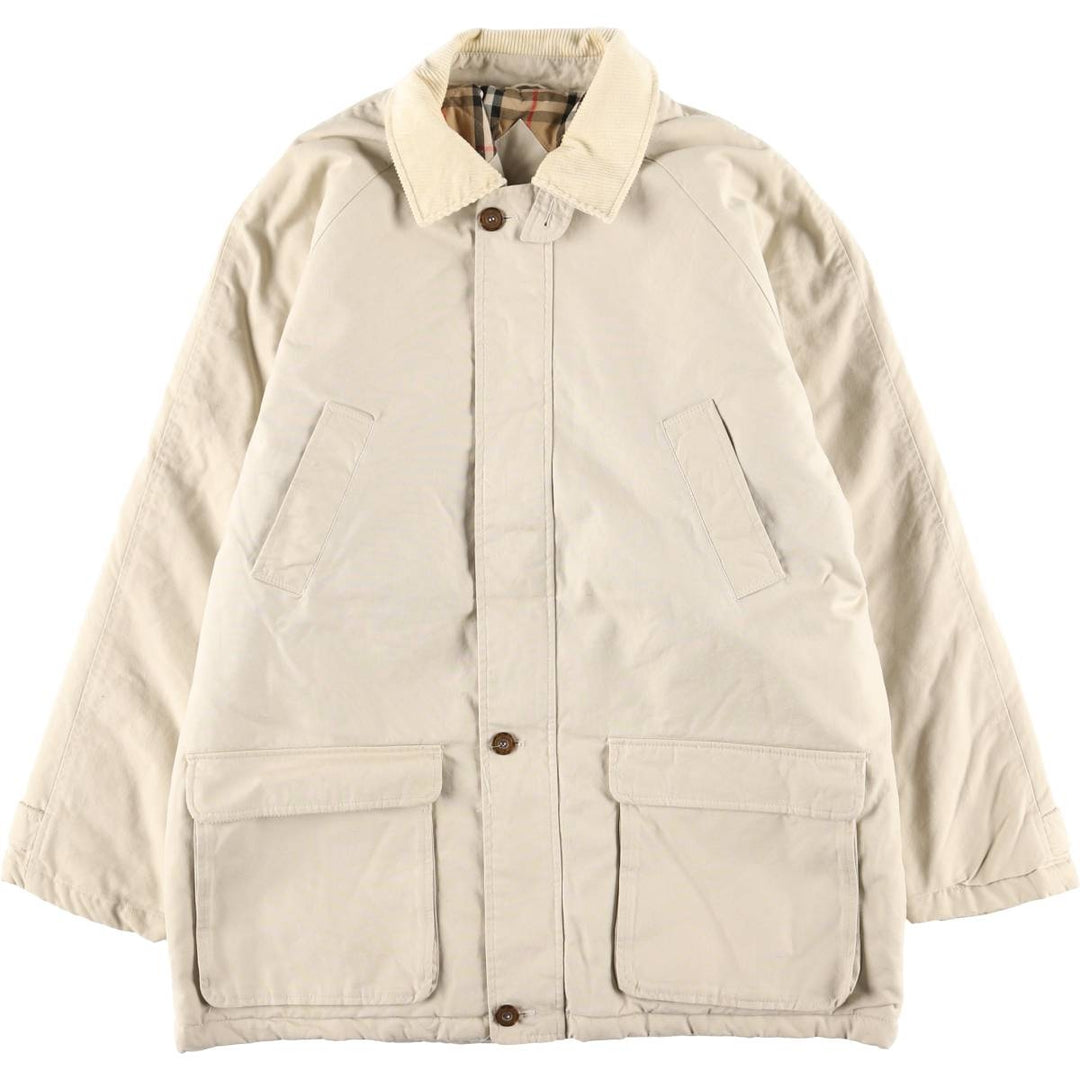 Burberry's London Duck Hunting Jacket, Men's Size L (Special Price) cotton ivory Vintage Second Hand