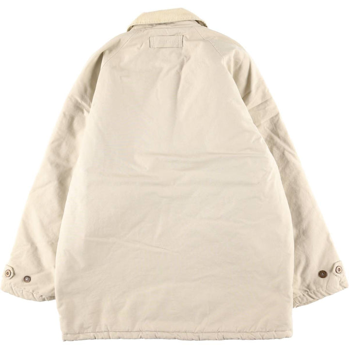 Burberry's London Duck Hunting Jacket, Men's Size L (Special Price) cotton ivory Vintage Second Hand