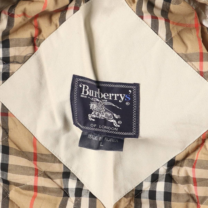 Burberry's London Duck Hunting Jacket, Men's Size L (Special Price) cotton ivory Vintage Second Hand