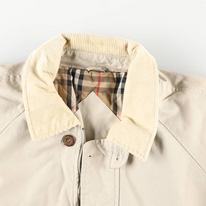 Burberry's London Duck Hunting Jacket, Men's Size L (Special Price) cotton ivory Vintage Second Hand