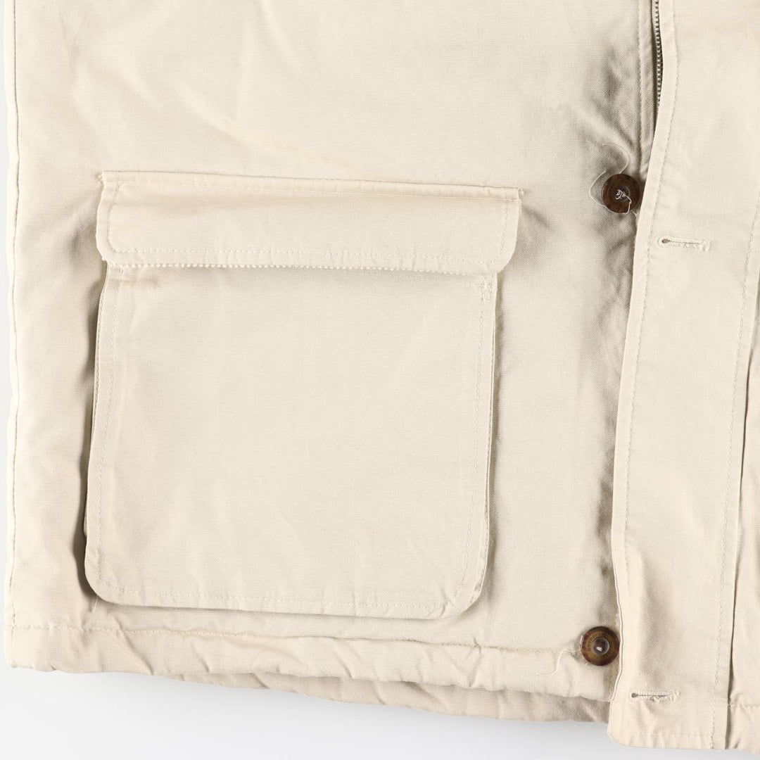 Burberry's London Duck Hunting Jacket, Men's Size L (Special Price) cotton ivory Vintage Second Hand