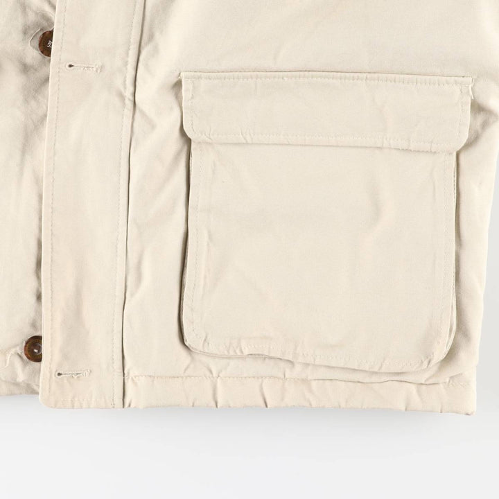 Burberry's London Duck Hunting Jacket, Men's Size L (Special Price) cotton ivory Vintage Second Hand