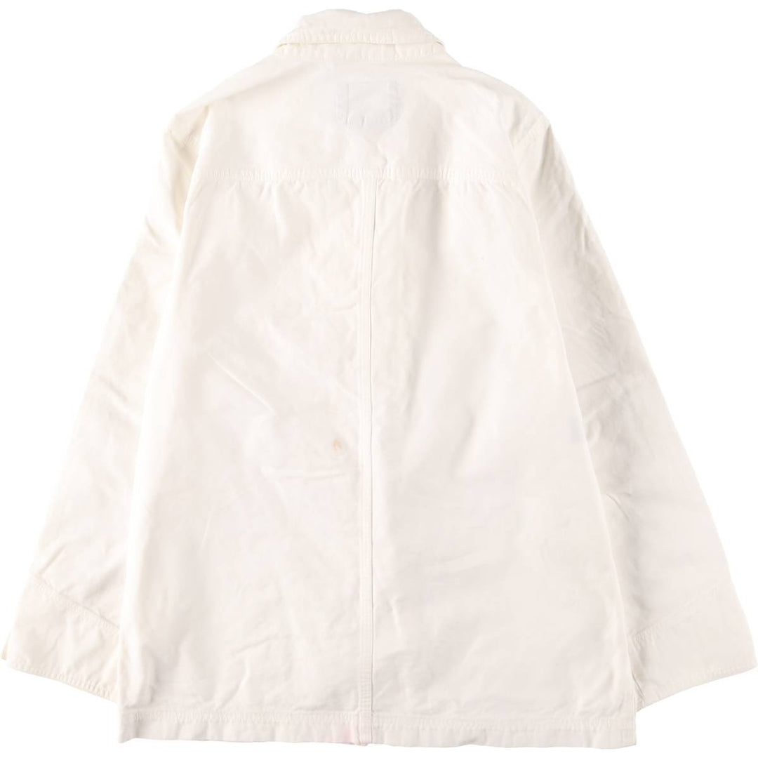 Ralph Lauren LAUREN Fireman Jacket, Women's M size cotton white type Vintage Second Hand