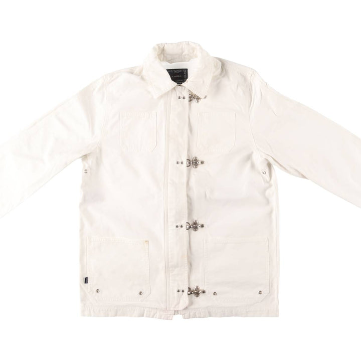Ralph Lauren LAUREN Fireman Jacket, Women's M size cotton white type Vintage Second Hand