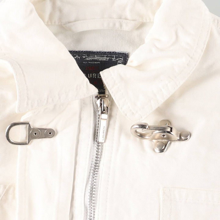 Ralph Lauren LAUREN Fireman Jacket, Women's M size cotton white type Vintage Second Hand