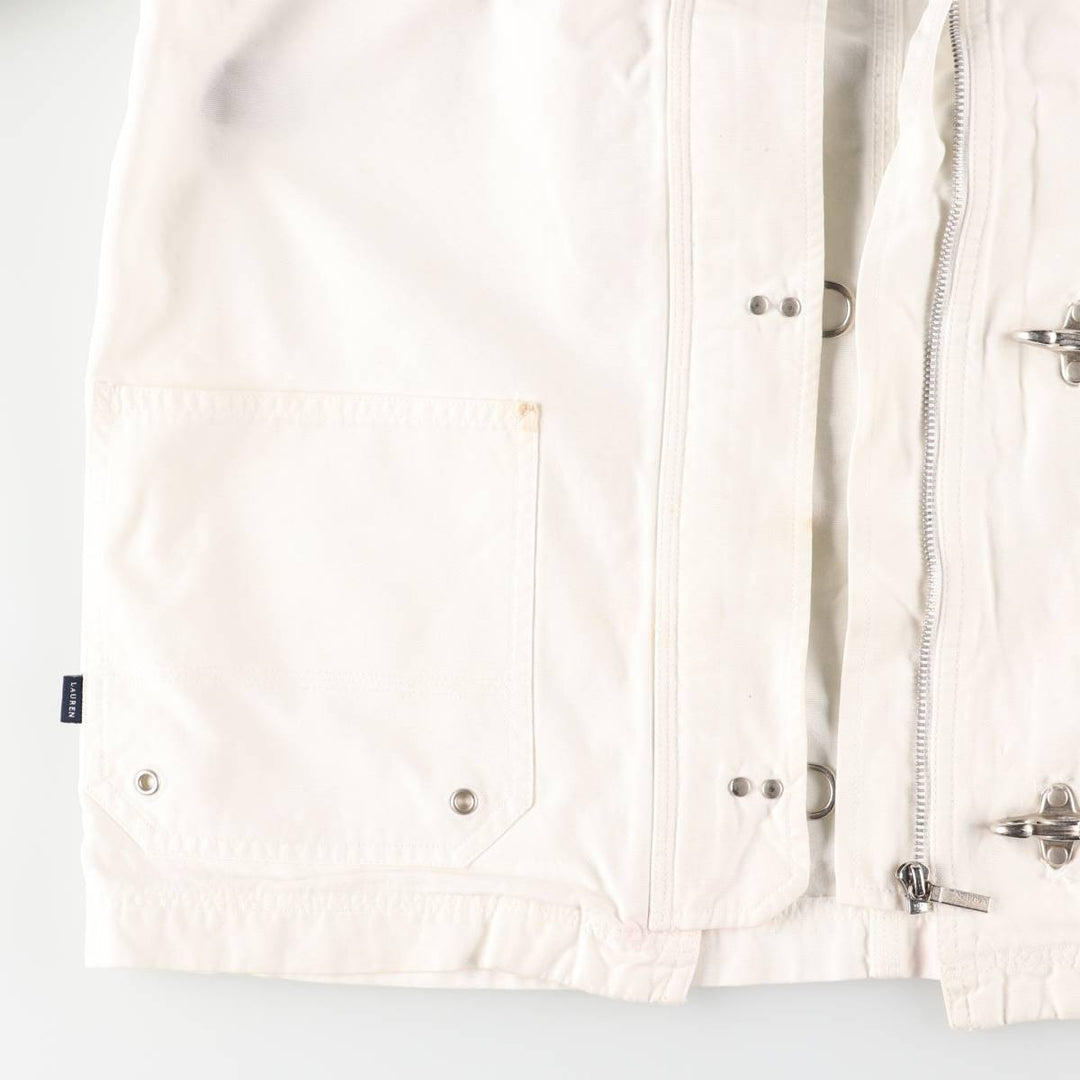 Ralph Lauren LAUREN Fireman Jacket, Women's M size cotton white type Vintage Second Hand