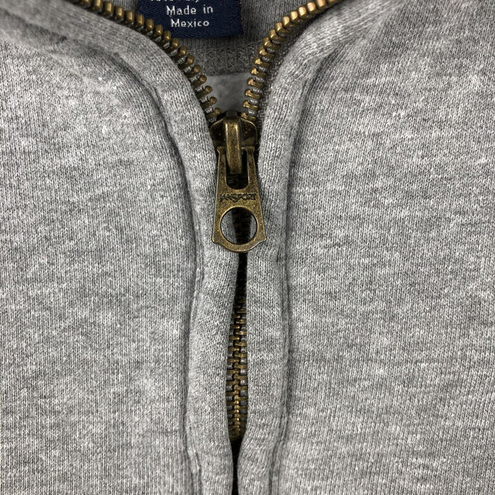 Jansport College Half-Zip Sweatshirt, Men's Size L cotton gray type Vintage Second Hand