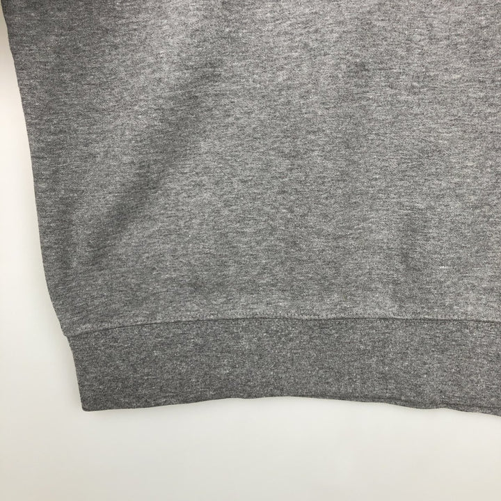 Jansport College Half-Zip Sweatshirt, Men's Size L cotton gray type Vintage Second Hand