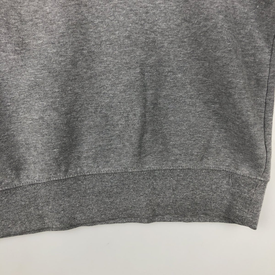Jansport College Half-Zip Sweatshirt, Men's Size L cotton gray type Vintage Second Hand
