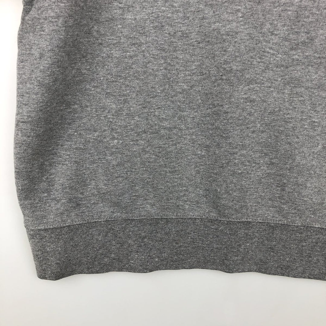 Jansport College Half-Zip Sweatshirt, Men's Size L cotton gray type Vintage Second Hand