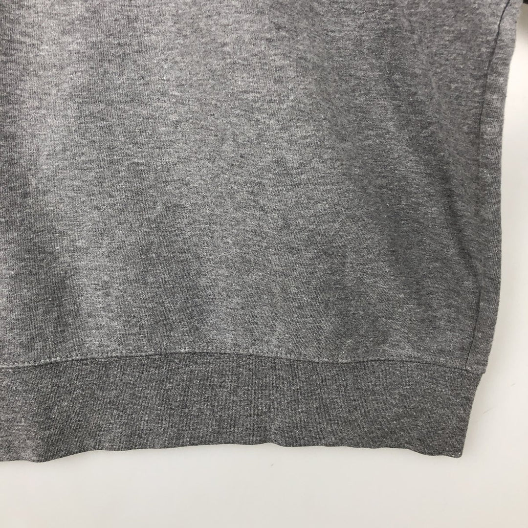 Jansport College Half-Zip Sweatshirt, Men's Size L cotton gray type Vintage Second Hand