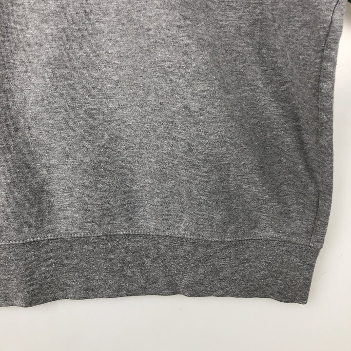 Jansport College Half-Zip Sweatshirt, Men's Size L cotton gray type Vintage Second Hand