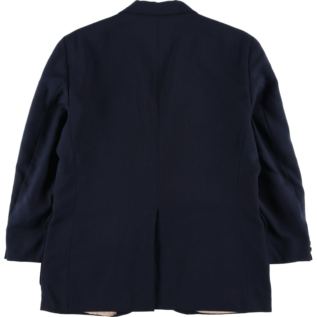 C AND R Clothiers Navy Blazer Tailored Jacket, Made in USA, Men's Size M (approx.) unclear navy blue type Vintage Second Hand