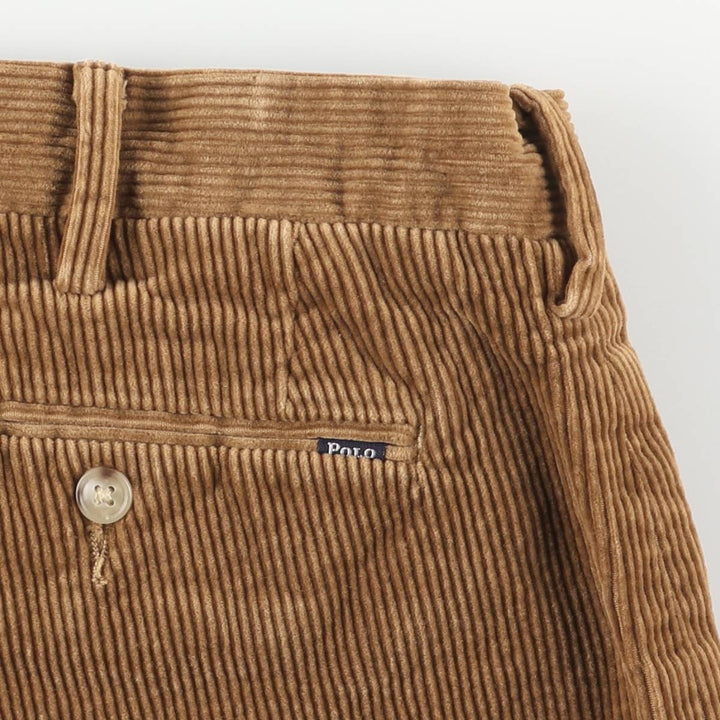 Ralph Lauren POLO RALPH LAUREN CLASSIC FIT corduroy pants, men's size W35 cotton beige type brown Vintage Second Hand
