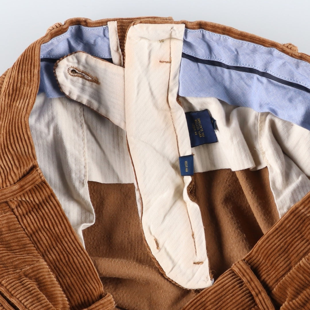 Ralph Lauren POLO RALPH LAUREN CLASSIC FIT corduroy pants, men's size W35 cotton beige type brown Vintage Second Hand
