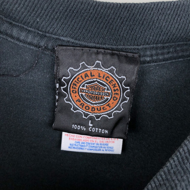 90'S Harley-Davidson Motorcycle Bike T-shirt Made in USA Men's L Vintage cotton black type Vintage Second Hand