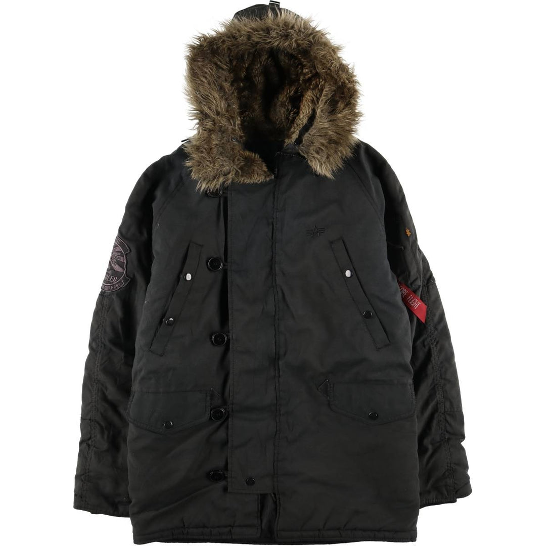 Special Price: Alpha N-3B Type Padded Military Flight Jacket, Men's Size Medium Nylon black type Vintage Second Hand