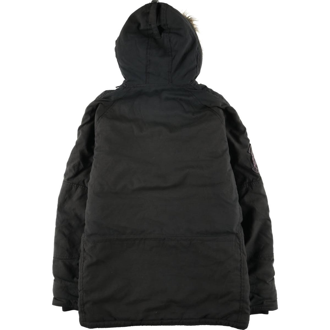 Special Price: Alpha N-3B Type Padded Military Flight Jacket, Men's Size Medium Nylon black type Vintage Second Hand